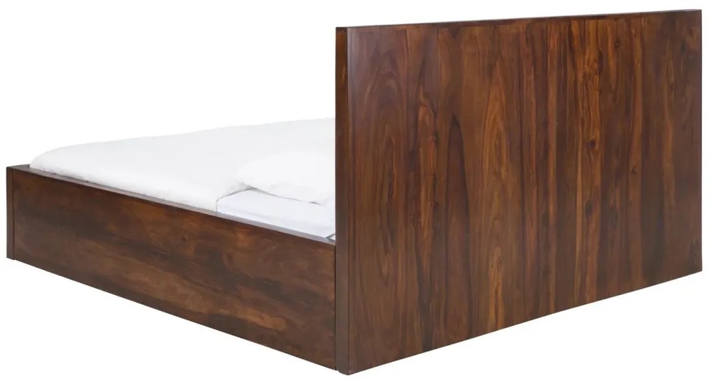 furniture-nabytek.cz - Masívna posteľ Palison z palisandrového dreva, lakovaná, hnedá – 192×212×110 cm