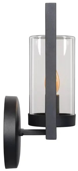 Lucide 29827/01/30 - Vonkajšie nástenné svietidlo NISPEN 1xE14/40W/230V IP44