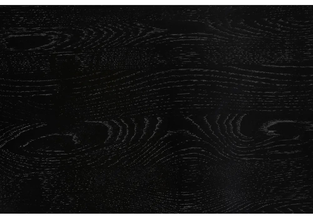 Čierna barová stolička z dubového dreva (výška sedadla 65,5 cm) Vander – White Label