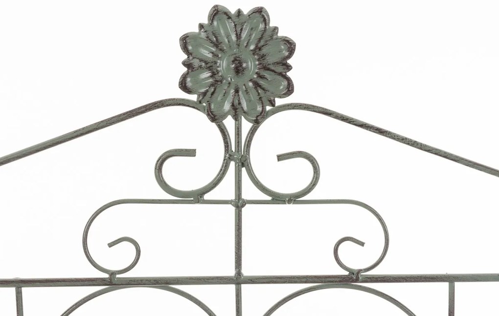 Kovová polica regál Lenja - Zelená antik