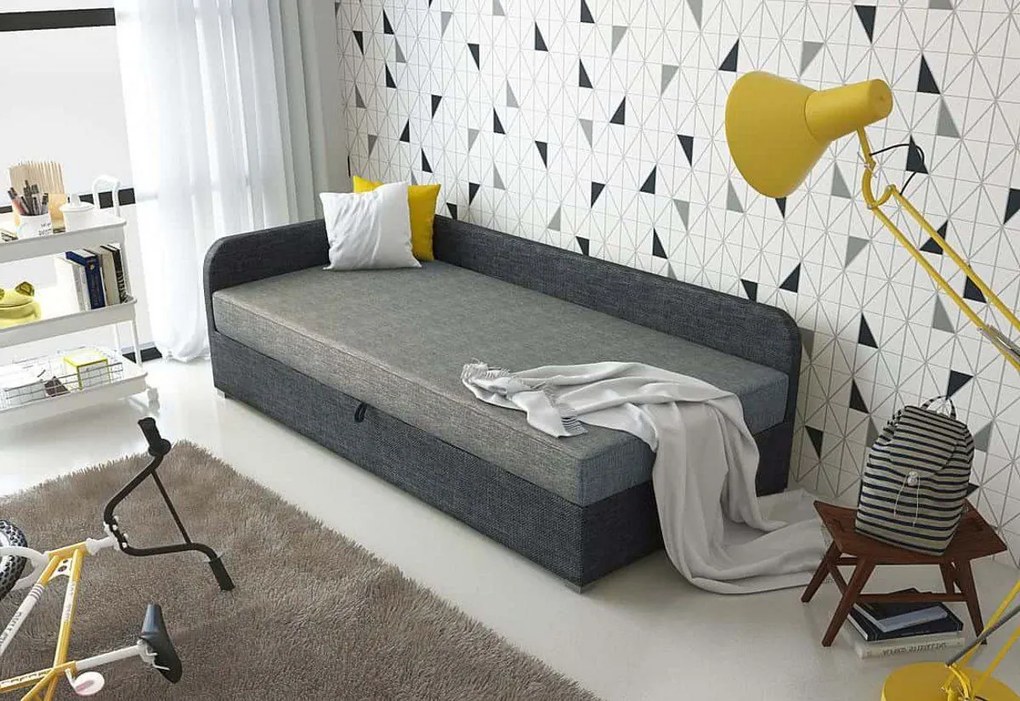 Čalúnená posteľ VALESKA 80x200, šedá