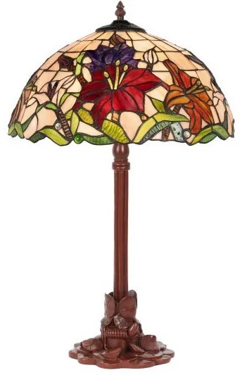 Lampa stolová Tiffany ORCHIDEA 61*Ø40 2*E27