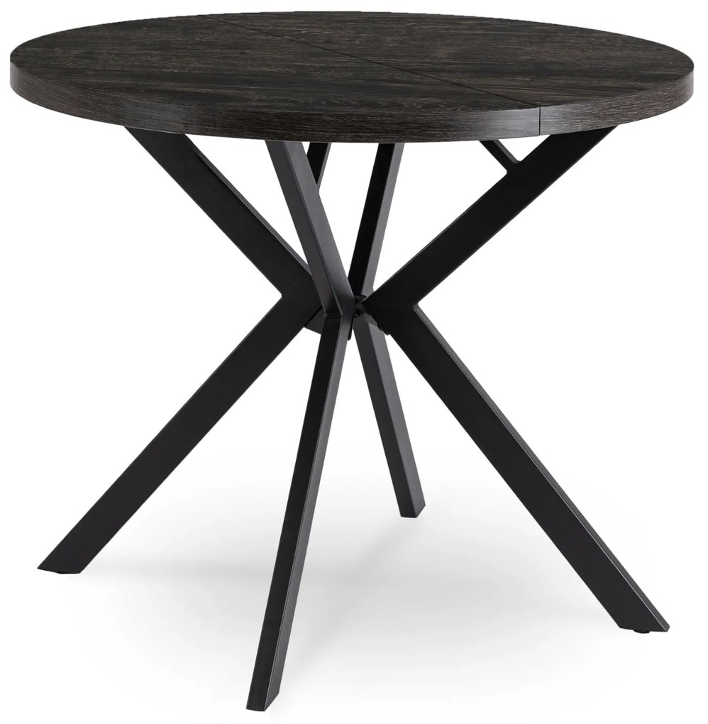 PROXIMA.store - Okrúhly rozkladací stôl LUGO FARBA: biela, FARBA NÔH: zlatá