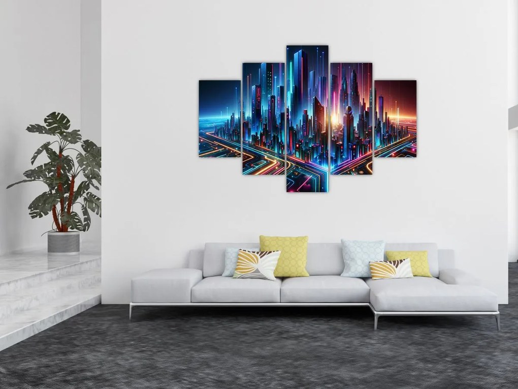 Obraz - Mesto budúcnosti (150x105 cm)