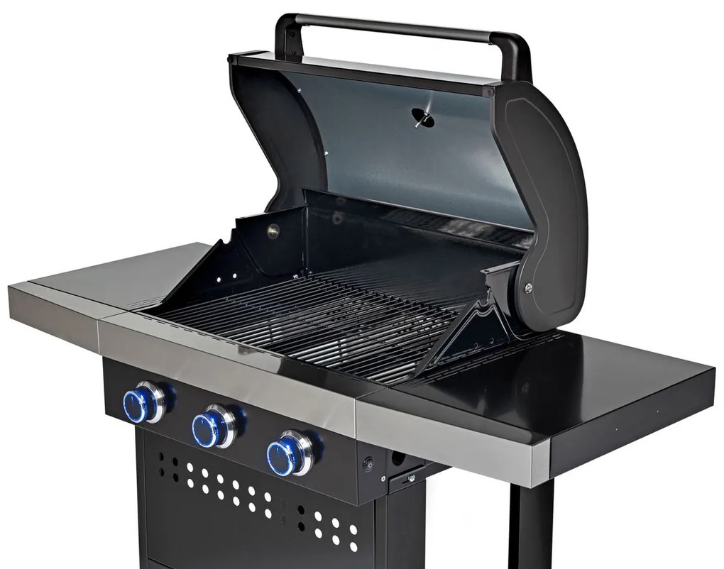 Grillstar Plynový gril Atlanta II 300, 3 horáky, grilovacia plocha: 62 × 41,5 cm, 10,5 kW