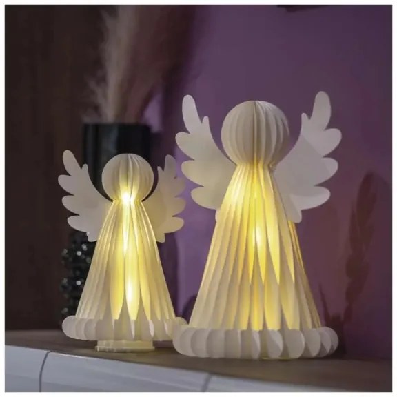 LED Vianočná dekorácia 20xLED/6xAA anjeli