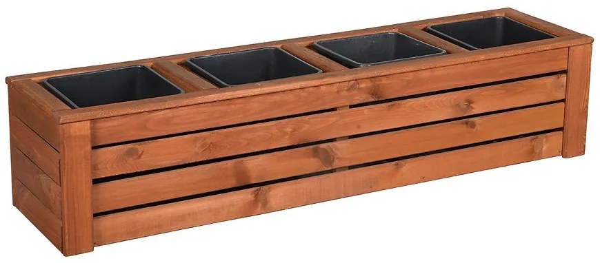 Drevený obal na kvety Kwartet IV