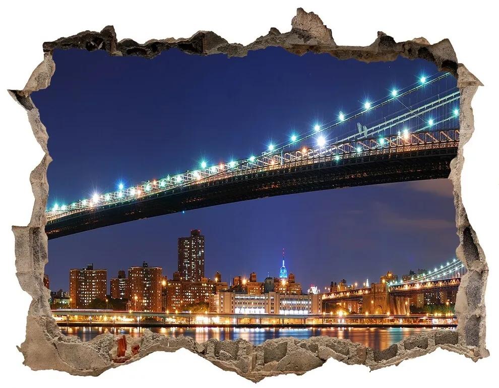 Fototapeta díra na zeď 3D Manhattan new york city nd-k-24236764