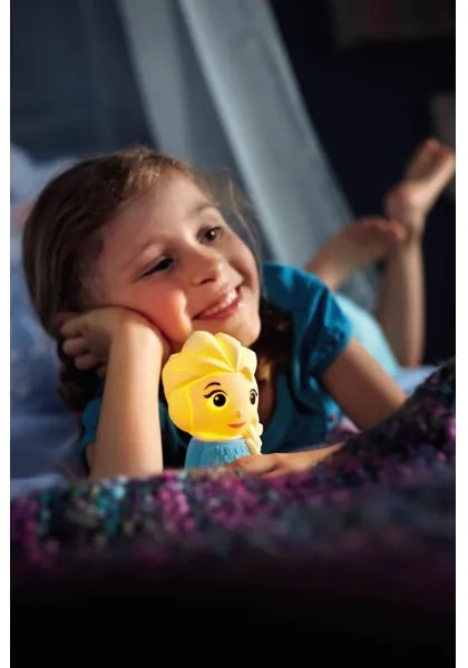 Philips 71768/03/16 - LED Detská lampa DISNEY ELSA 1xLED/0,3W/3V