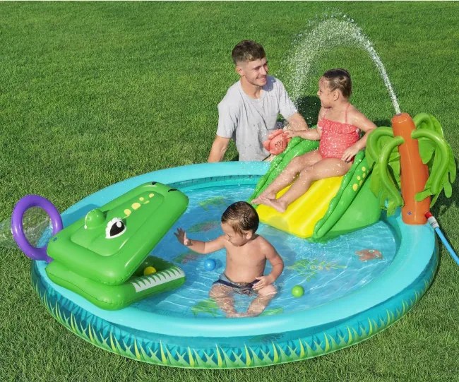 Detský bazén Bestway 52728 zátoka krokodíla 224x181x72 cm