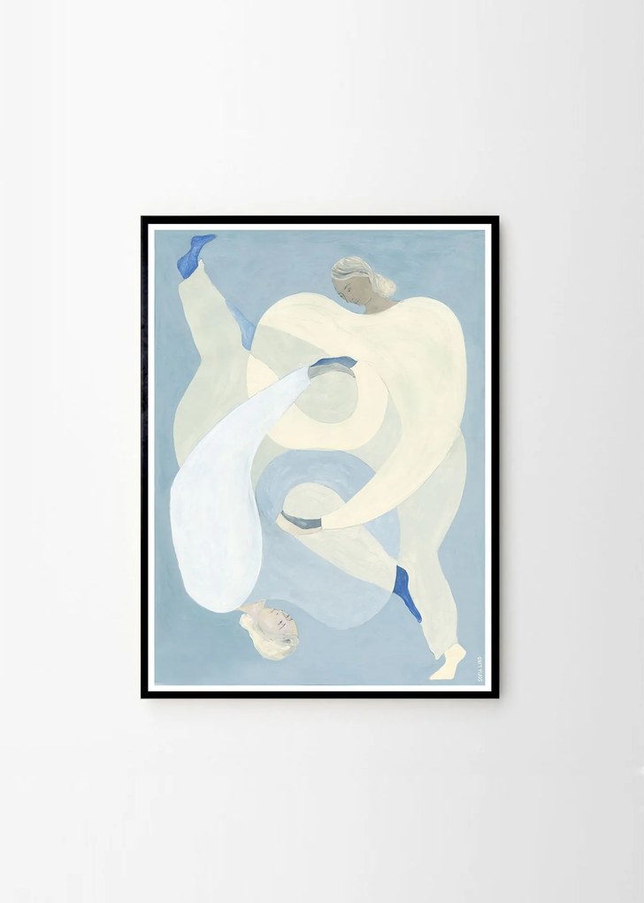 THE POSTER CLUB Autorský plagát Hold You / Blue by Sofia Lind 50 x 70 cm