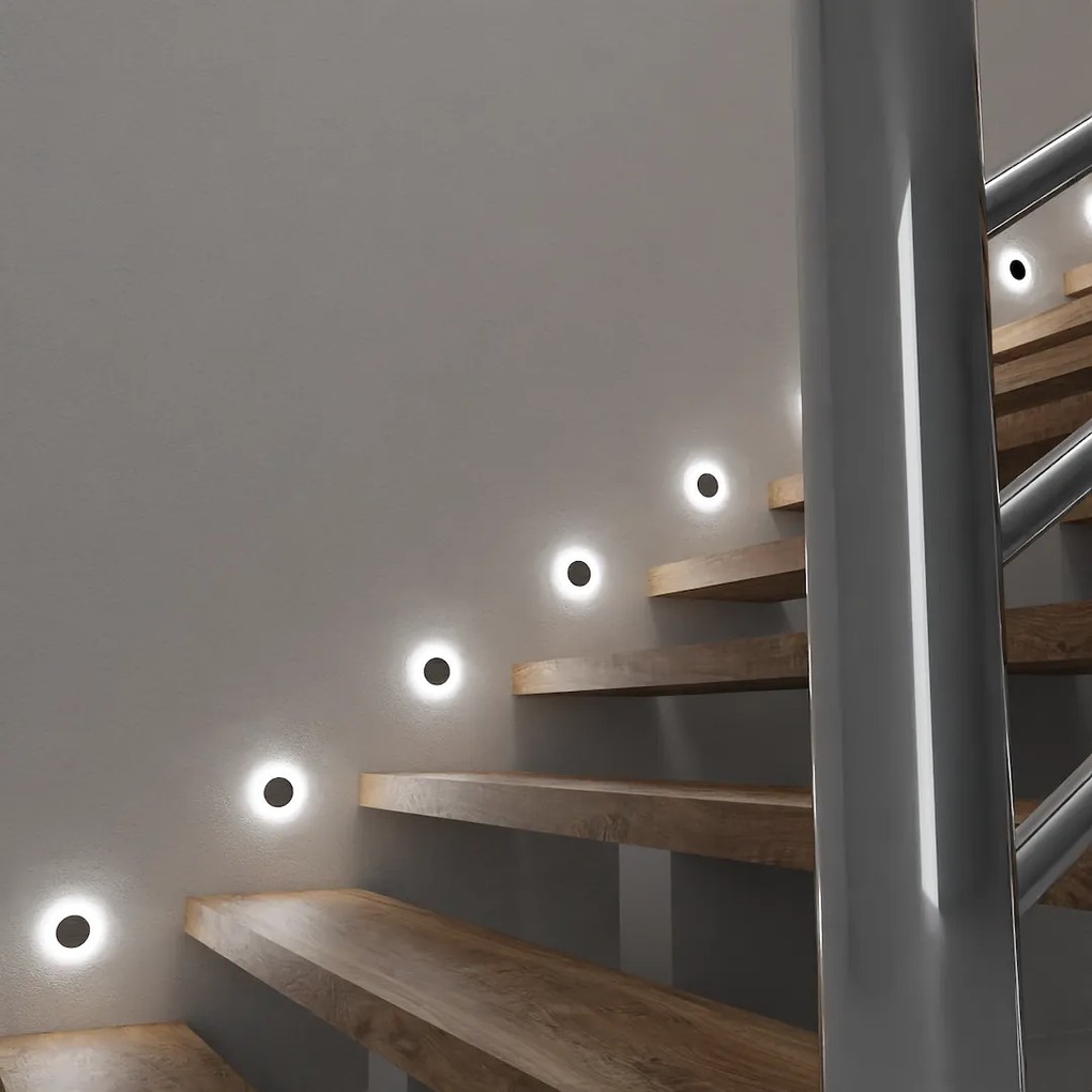 Schodiskové LED svietidlo Oti, 1x LED 0,6w, 4000k, s