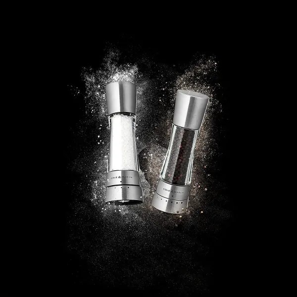 Cole&Mason - Mlynček na soľ DERWENT 19 cm lesklý chróm