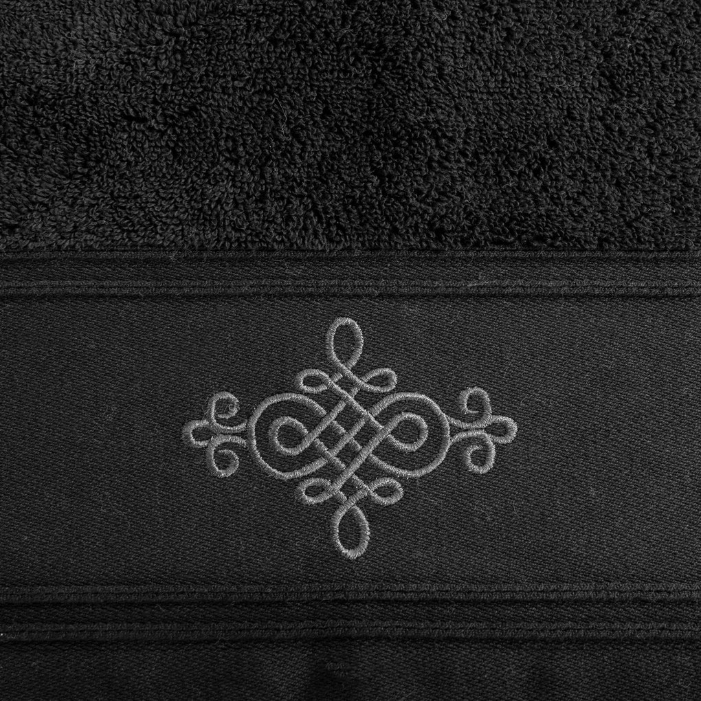 BAVLNENÝ UTERÁK KLAS2 50X90 CM ČIERNA