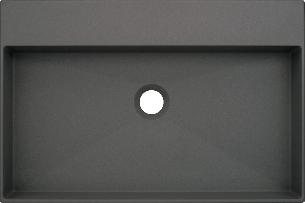 Deante Correo, granitové umývadlo na dosku 600x400x100 mm, antracitová metalíza, DEA-CQR_TU6S