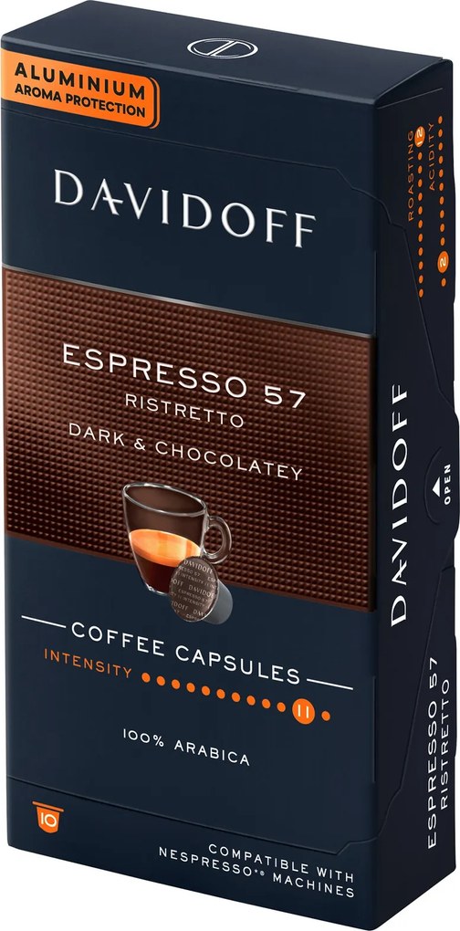 DAVIDOFF CAFÉ Espresso 57 Ristretto – 10 kapsúl