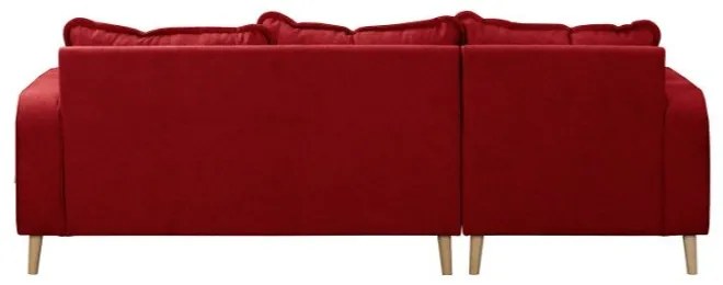 Červená rohová pohovka (ľavý roh) Beata - Ropez