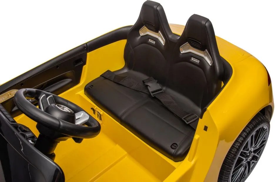 LEAN CARS Elektrické autíčko Mercedes AMG SL63 lakované, žlté