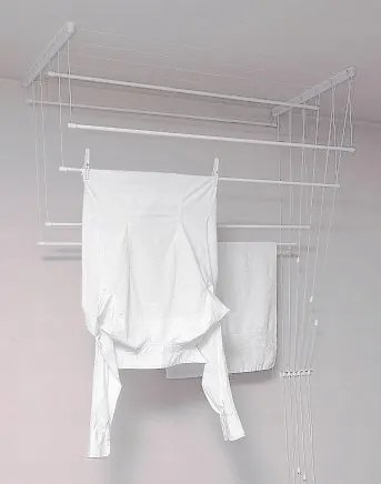 Erga Erga, stropný vešiak na sušenie bielizne 7x170 cm, biela, ERG-SEP-10SUSSUF1707P
