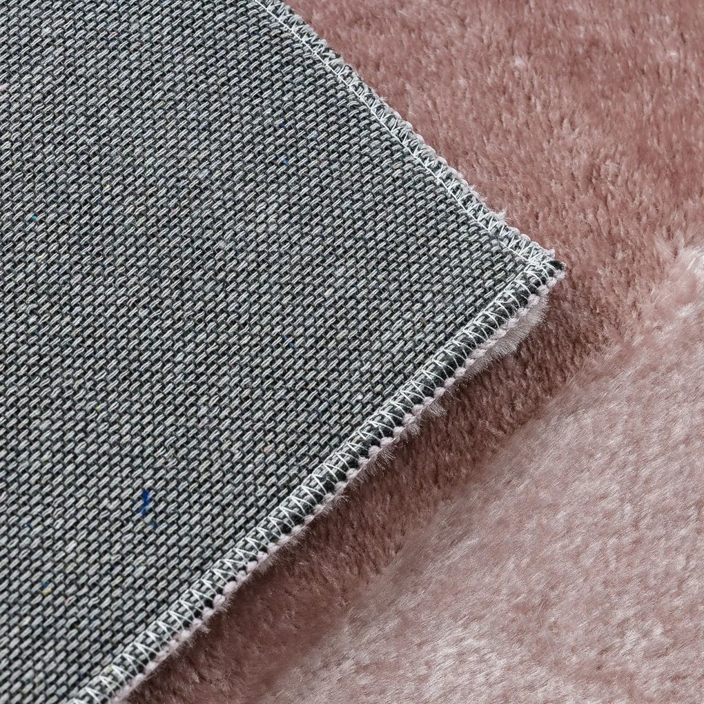 Dywany Łuszczów, Kusový koberec Visco Rabbit Pink 8, 160x220, ružová, detská izba