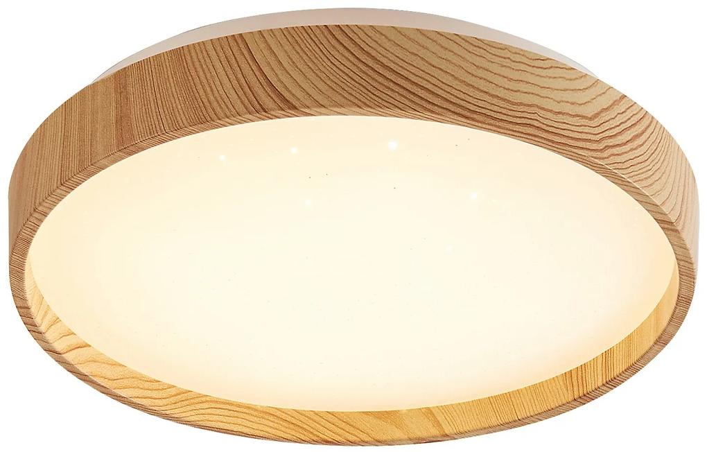 RABALUX LED stropné svietidlo LEANA, 24 W, teplá biela, okrúhle, hnedé