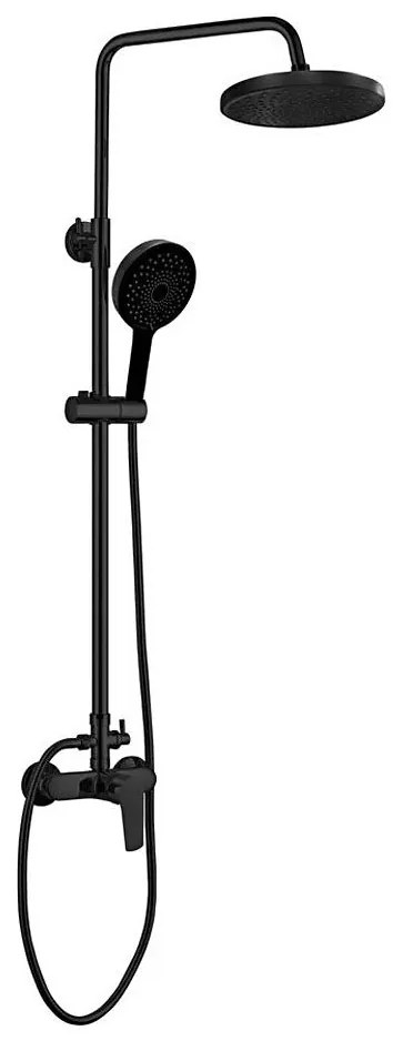 Aqualine - Sprchová sada s batériou LOTTA matná čierna