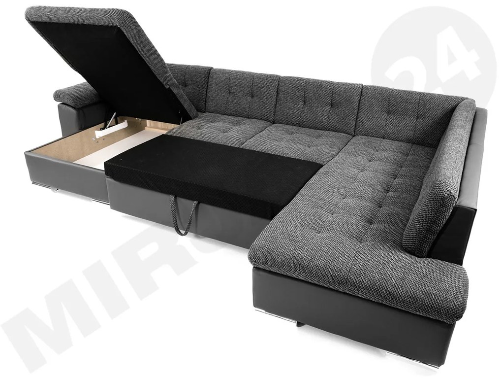 Rohová sedacia súprava Tony Bis Premium, Dostupné poťahy: Terra 06 + Terra 06 + Terra 10 ECO, Strana: Pravá - U