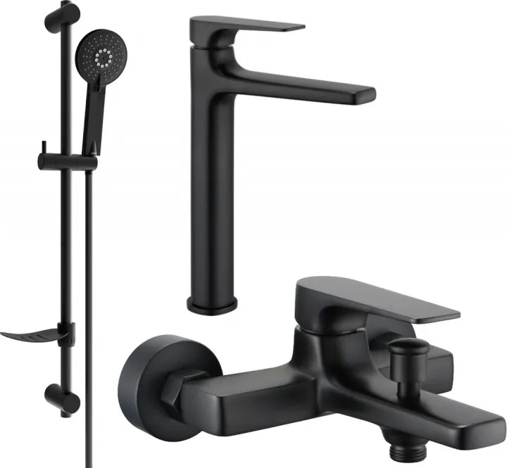 Mexen Lynx DF40 vaňová súprava, čierna - 745913DF40-70