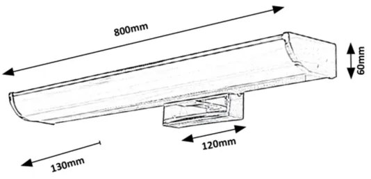 Rabalux - LED Kúpeľňové nástenné svietidlo LED/13,5W/230V IP44