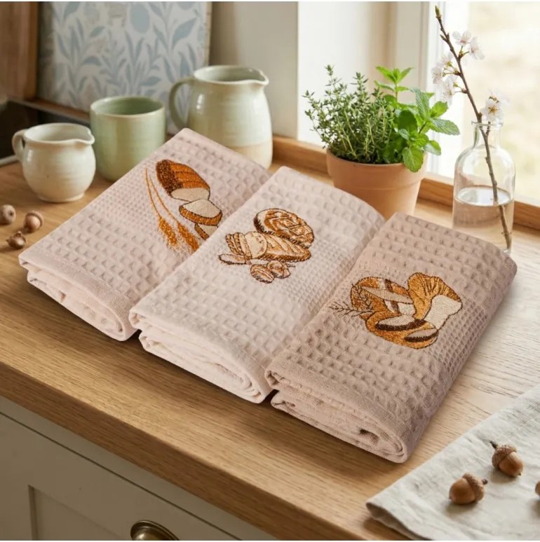 Utierky vaflové na riad Bread set 3 ks EMI