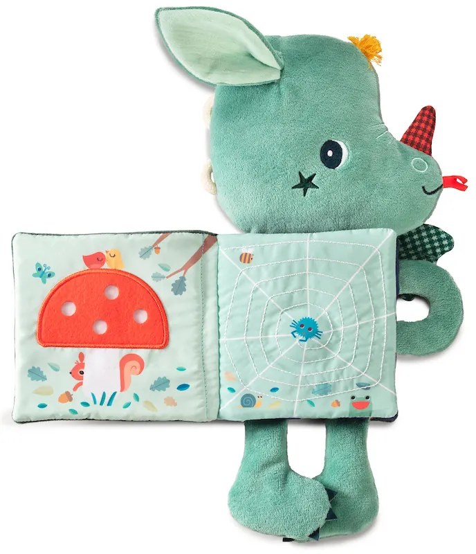 Lilliputiens - textilná knižka so svietiacim obrázkom - dráčik Joe