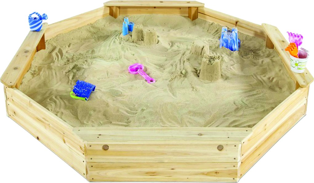 T-wood | Drevené pieskovisko osemhranné | 11640197