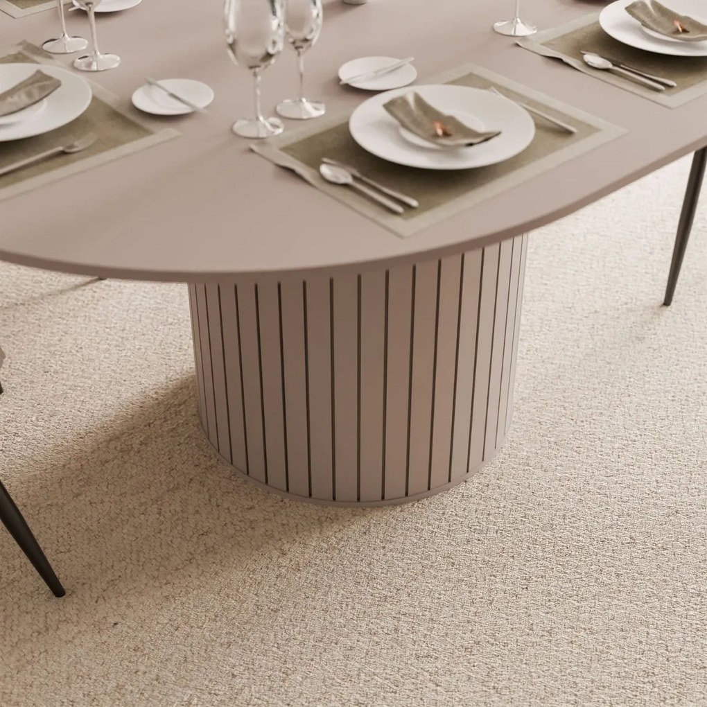 ROZKLADACÍ OKRÚHLY JEDÁLENSKÝ STÔL LANDRY KAŠMÍR 120 - 160 cm