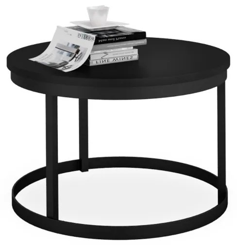 Konferenčný stolík RINEN, 55x36x55, čierna