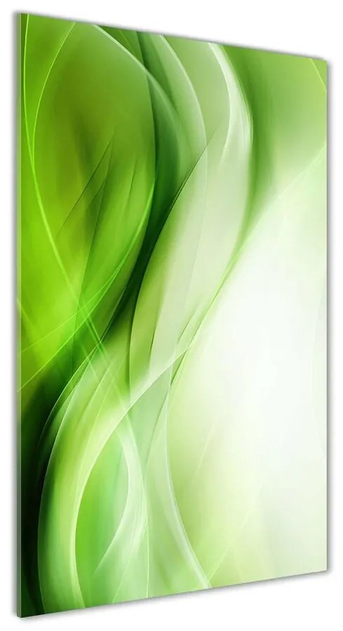 Foto obraz akrylové sklo Zelenej vlny pozadie pl-oa-70x140-f-84906654