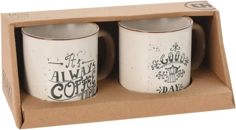 Sada hrnčekov Retro Coffee Always 2 × 200 ml