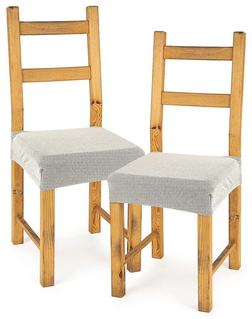 4home Multielastický poťah na sedák na stoličku Comfort smotanová, 40 - 50 cm, sada 2 ks