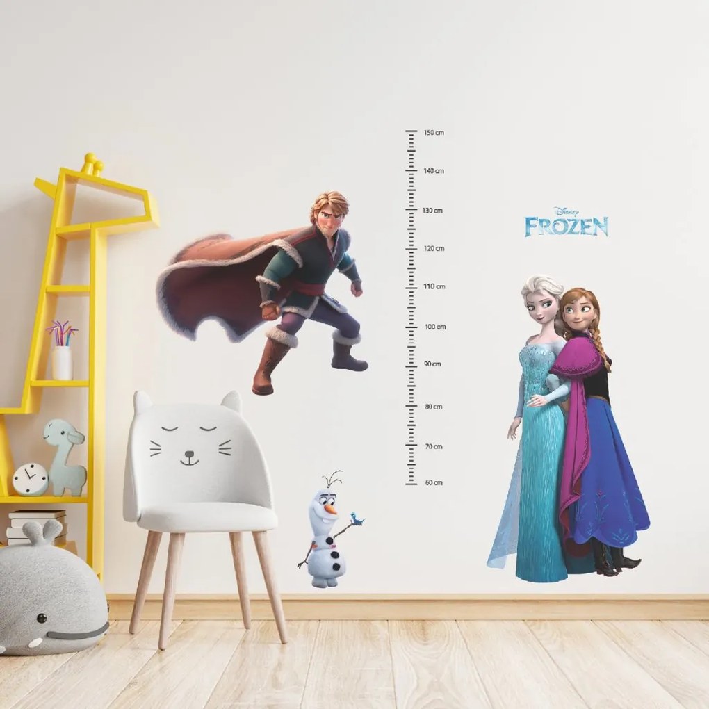 PIPPER. Samolepka na stenu "Detský meter - Elsa a Anna 2"