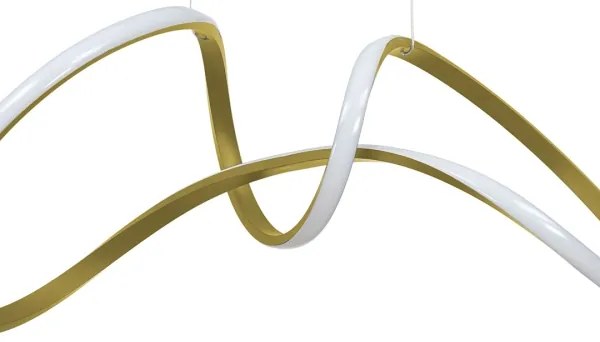 LED Luster na lanku TESORO LED/48W/230V zlatá