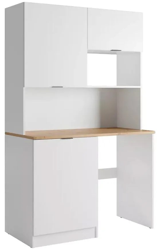 Príborník Luna biela doska dub artisan