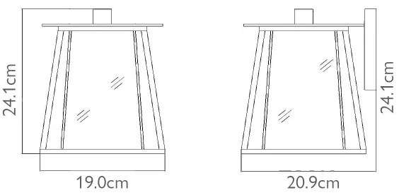 Elstead HK-WALKER2-S - Vonkajšie nástenné svietidlo WALKER 1xE27/100W/230V IP44