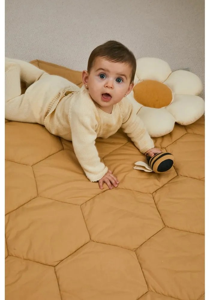 Žltá detská hracia podložka Honeycomb – Lorena Canals