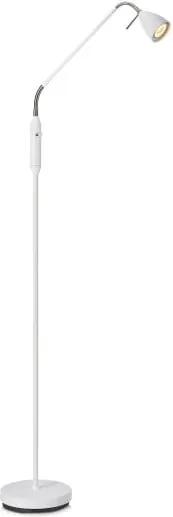 Biela voľne stojacia lampa Markslöjd Persson, výška 1,5 m