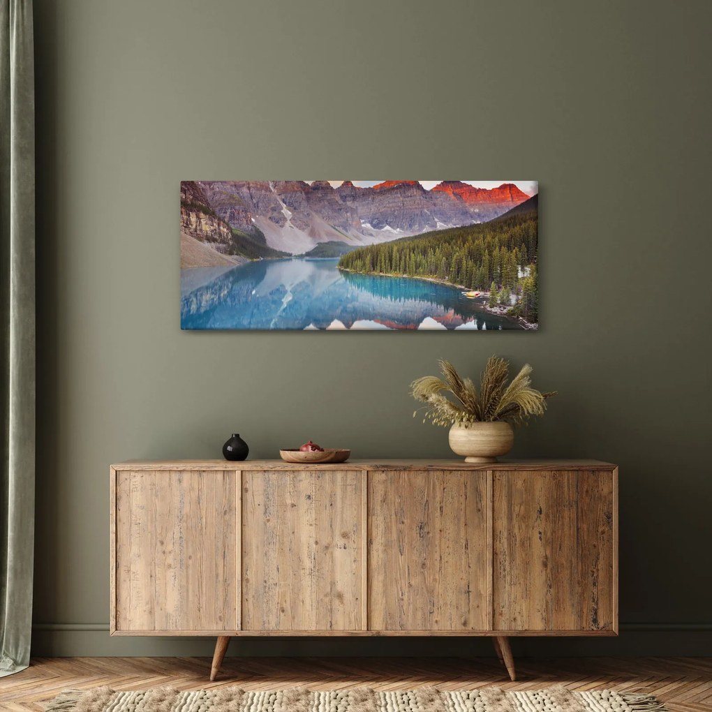 Obraz - Horská kanadská krajina (120x50 cm)