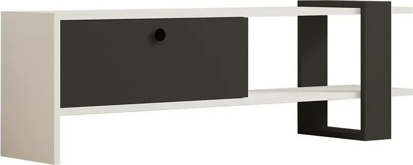 Stojan na televízor Funda antracitová a biela