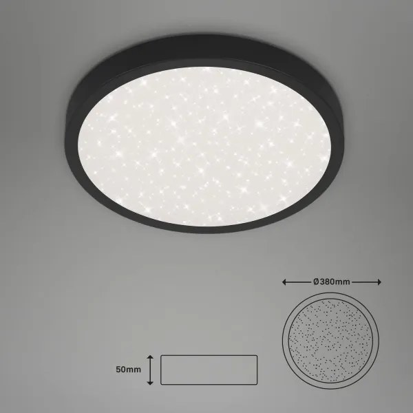 Briloner 3071-015 - LED Stropné svietidlo RUNA LED/24W/230V čierna