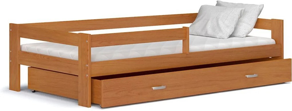 Detská posteľ HUGO+matrac, 80x160, jelša