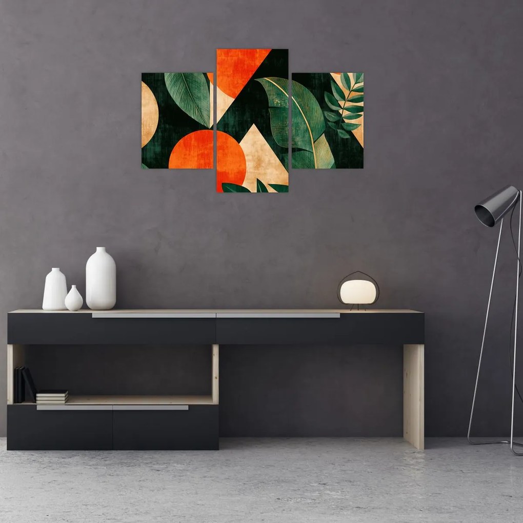 Obraz - Geometrické prírodné motívy II. (90x60 cm)