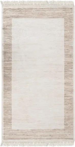 Hnedý zamatový koberec Deri Dijital, 160 × 230 cm