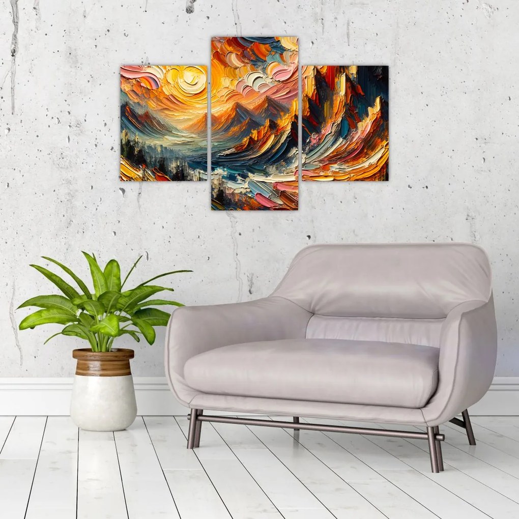 Obraz - Hory zalité slnkom (90x60 cm)